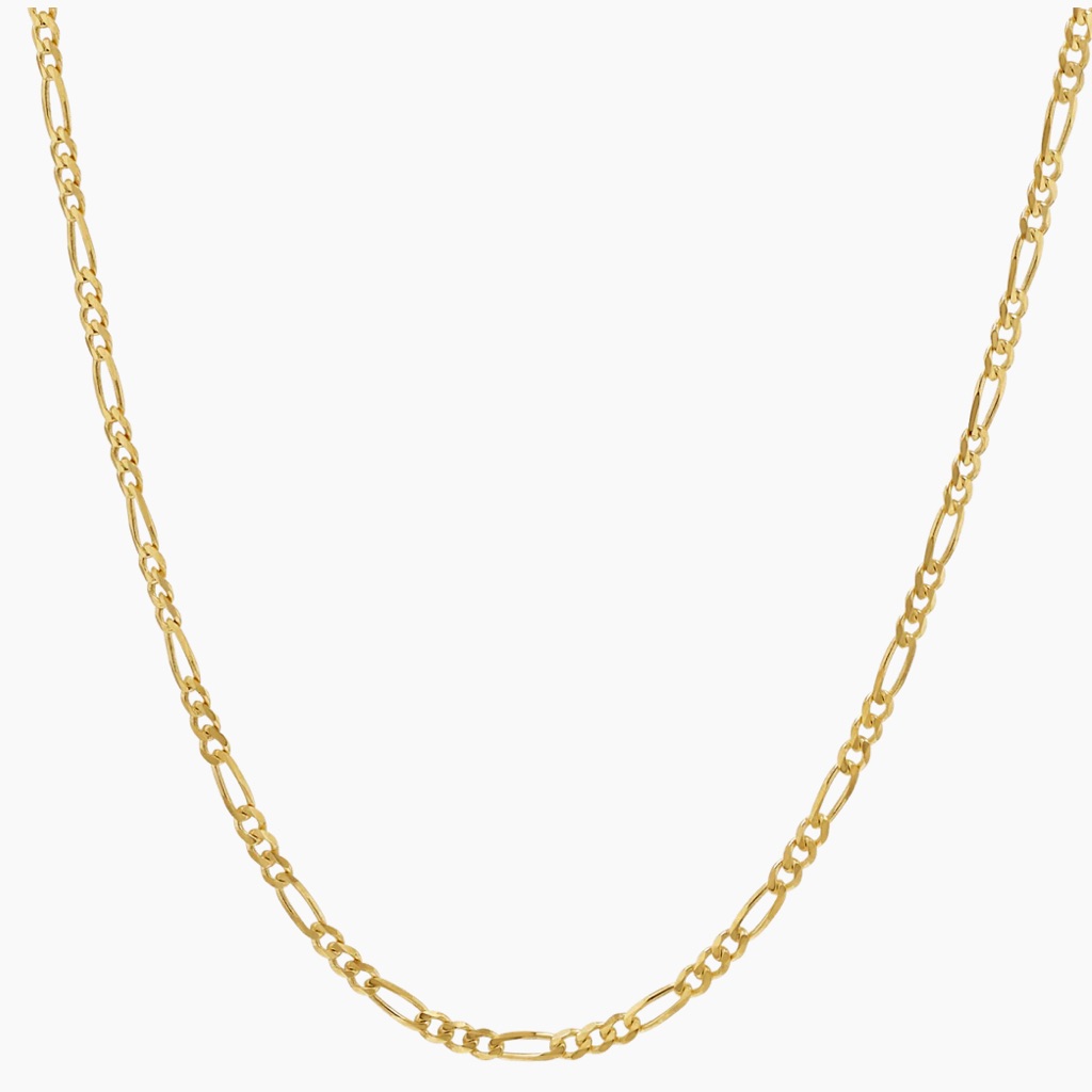 14k Yellow Gold 2mm Figaro Chain Necklace